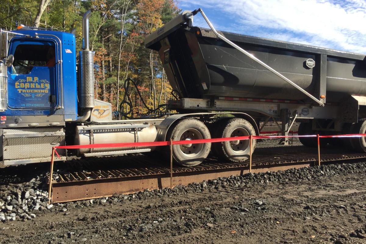 Wheel Scrubber at disposal site