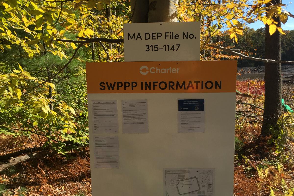 Disposal site sign